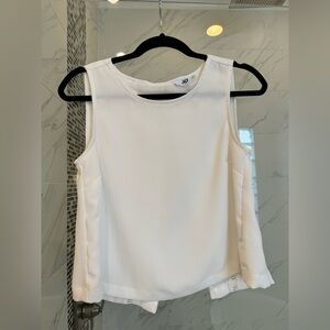 JACK By BB Dakota | Size XS white sleeveless top with open back detail